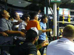Watching Muay Thai boxing